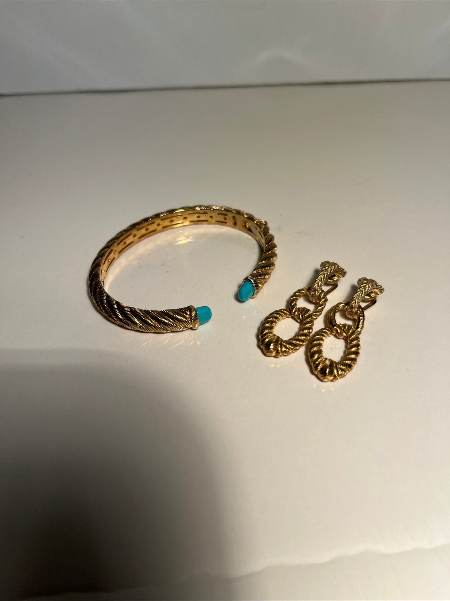 Vermeil Judith Ripka Bracelet & Earring Set