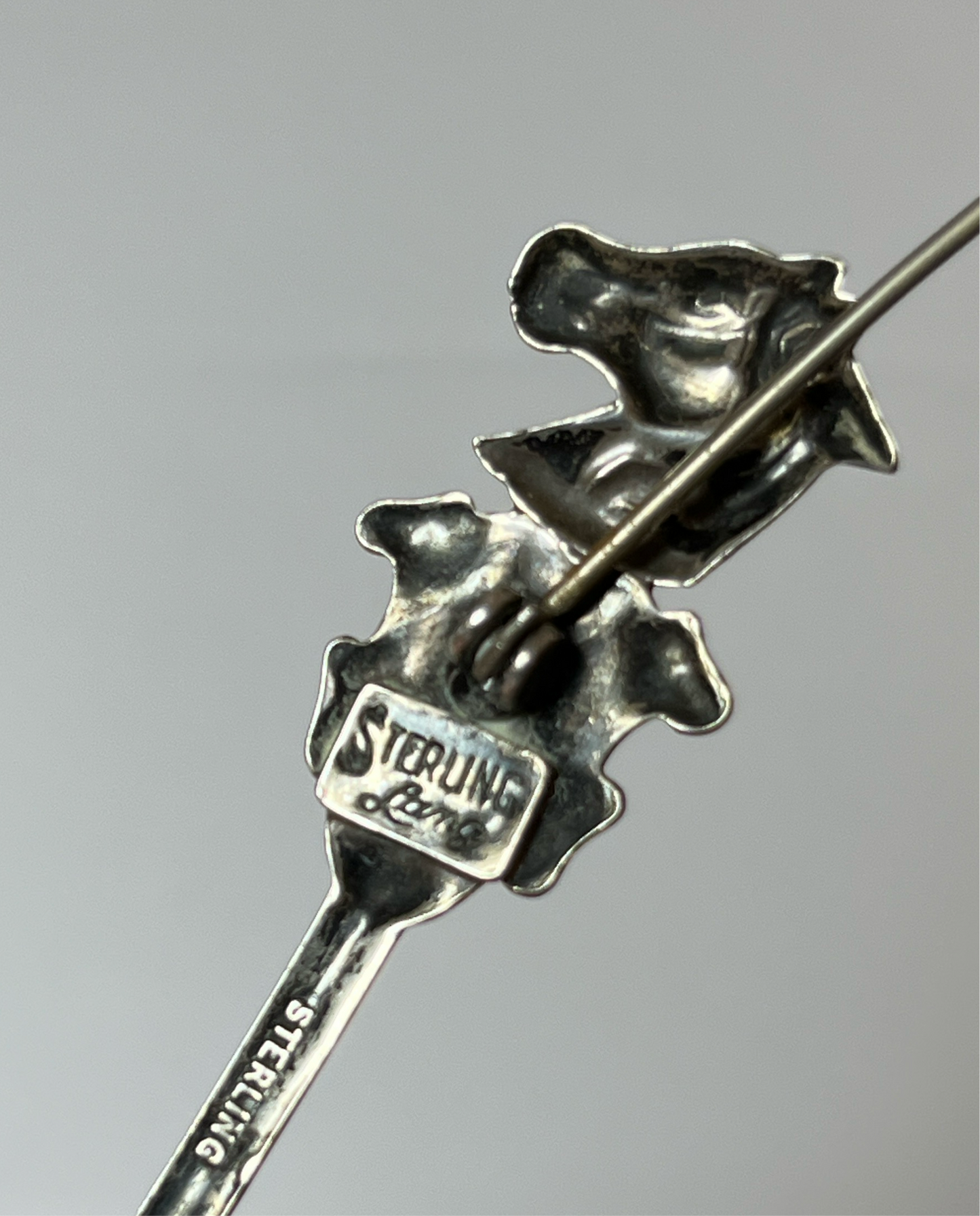 Lang Sterling Silver Equestrian Spoon Pin