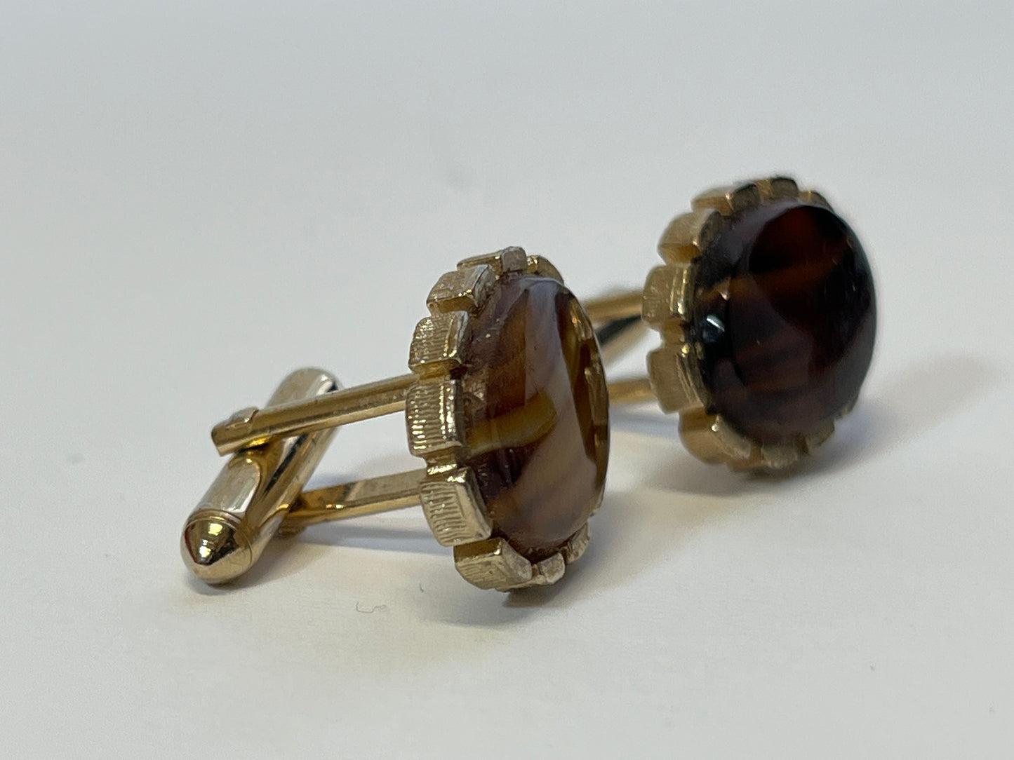 Vintage Swank Amber Cufflinks