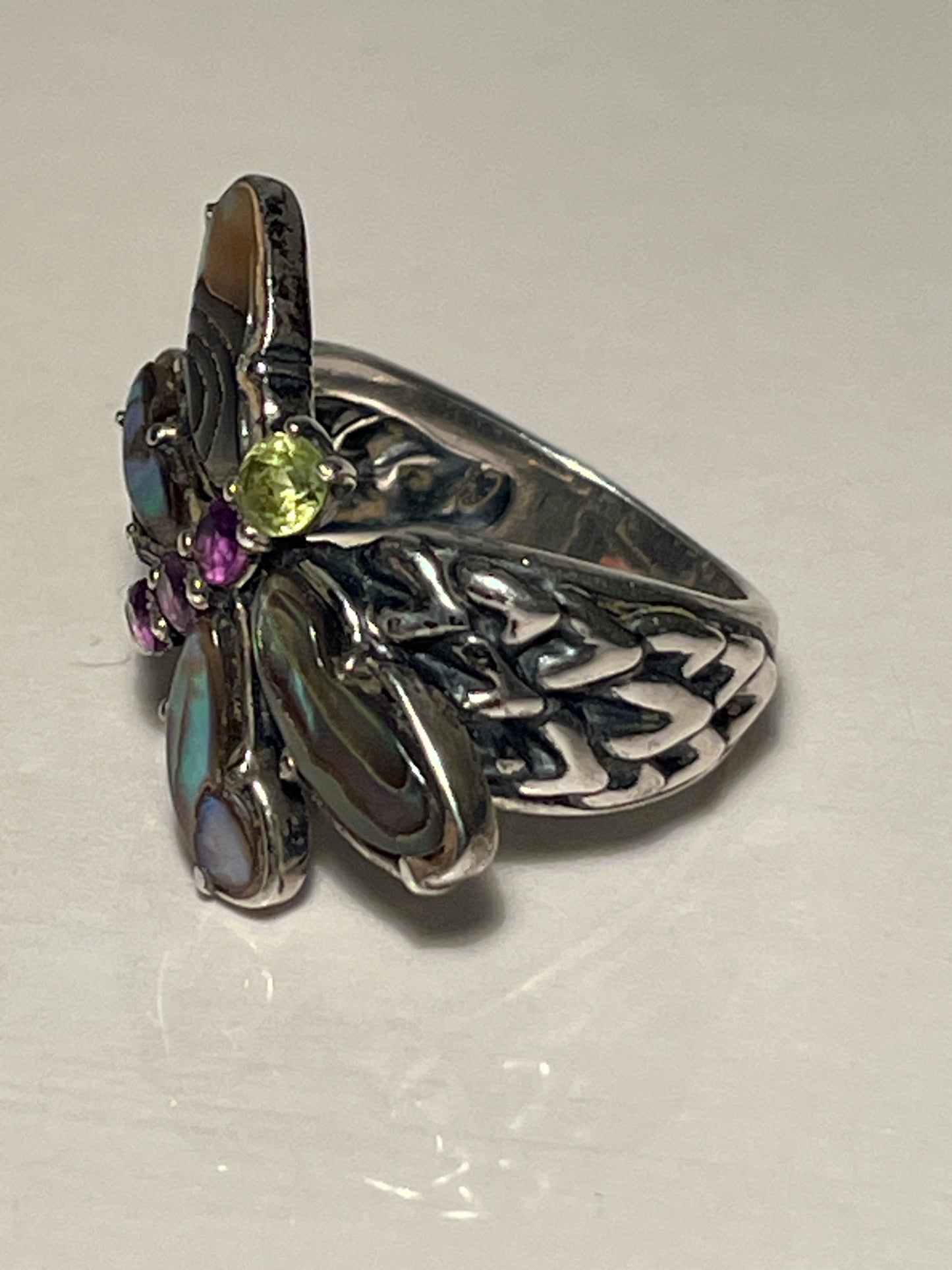 Carolyn Pollock Sterling Silver Firefly Ring