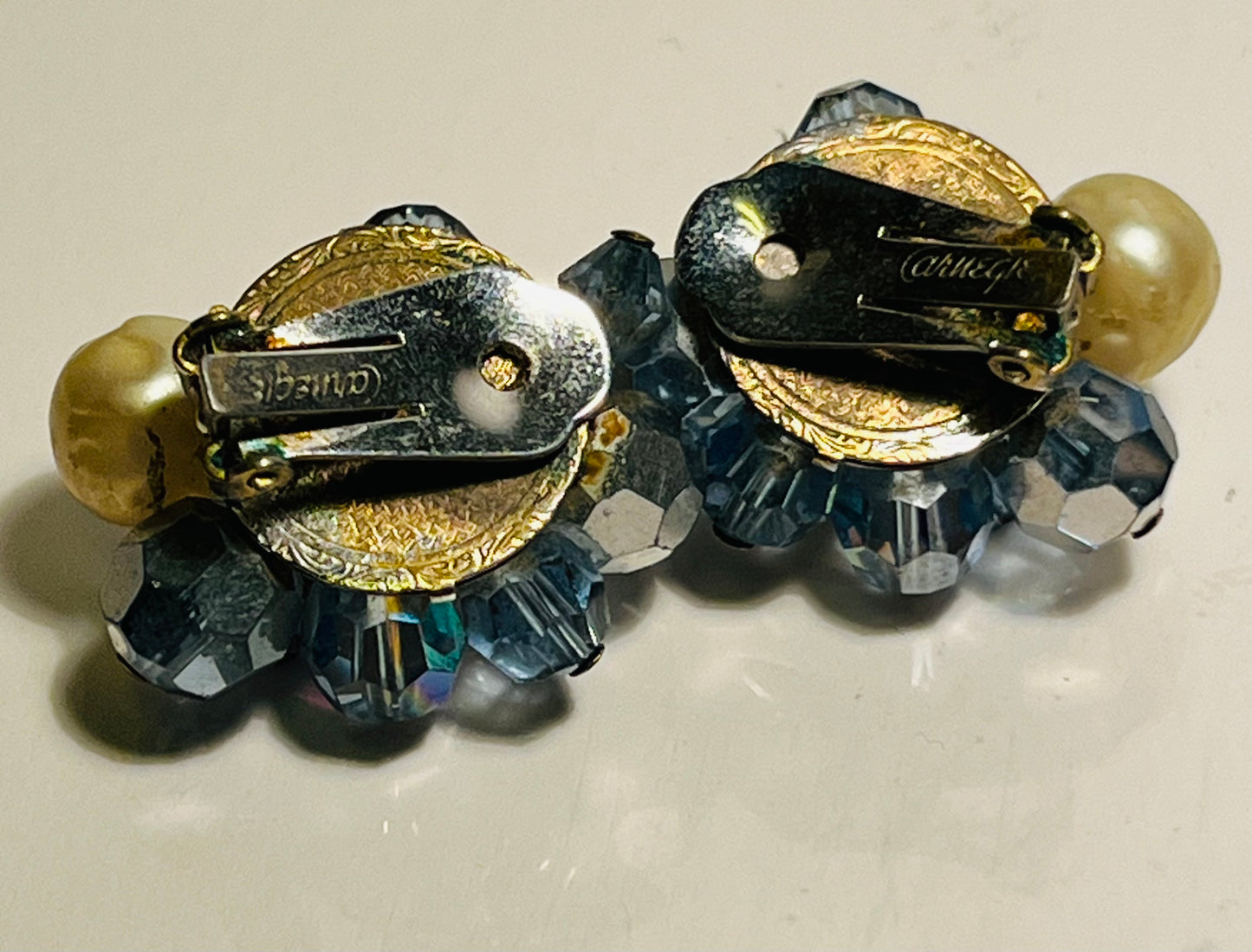 Vintage Carnegie Clip Earrings