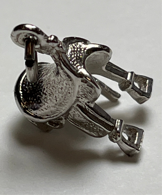 Wells Sterling Silver Saddle Charm