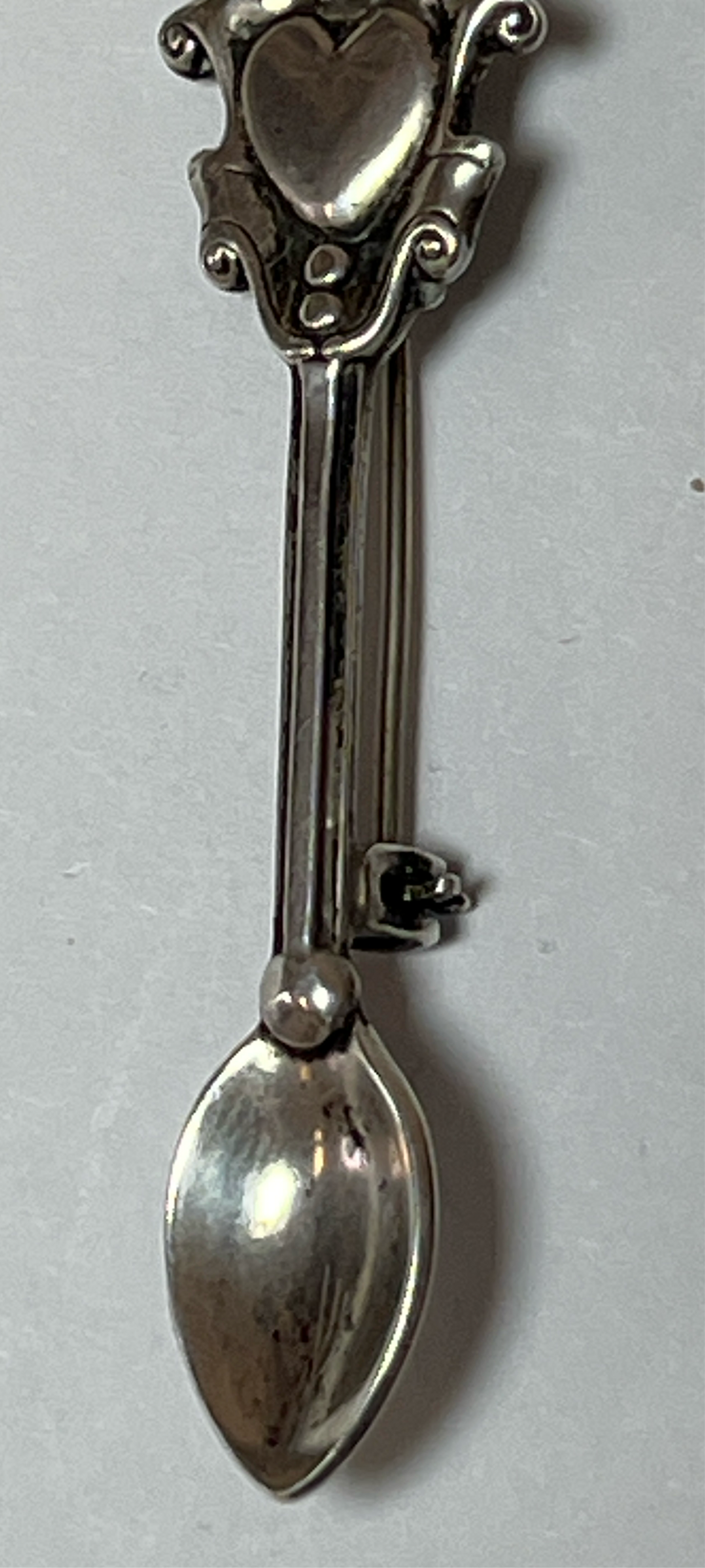 Lang Sterling Silver Equestrian Spoon Pin