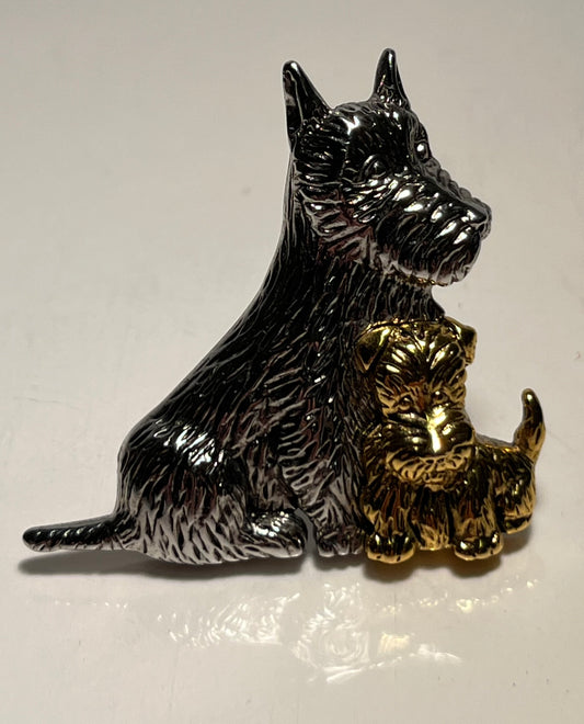 Vintage Liz Claiborne Scottish Terrier Brooch