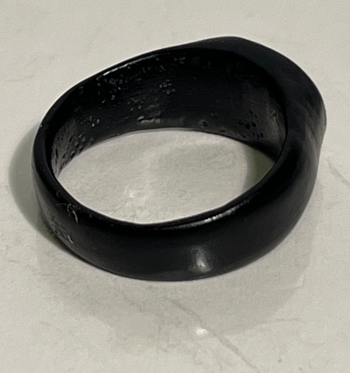 Victorian Coal Signate Ring Size 7.5