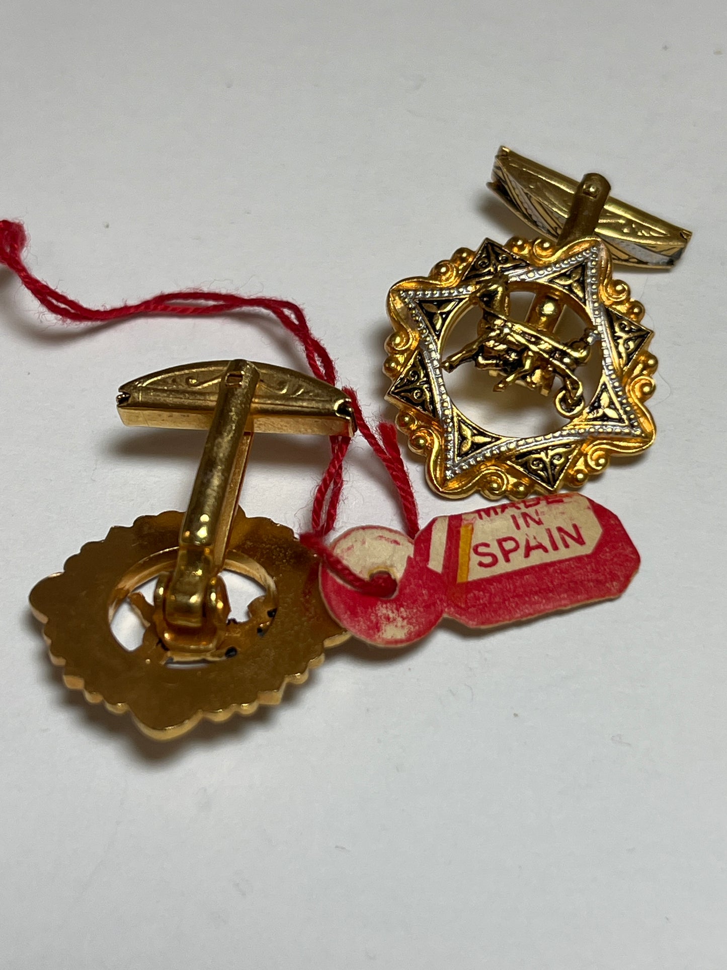 Two Pairs Vintage Harness Racing Cufflinks