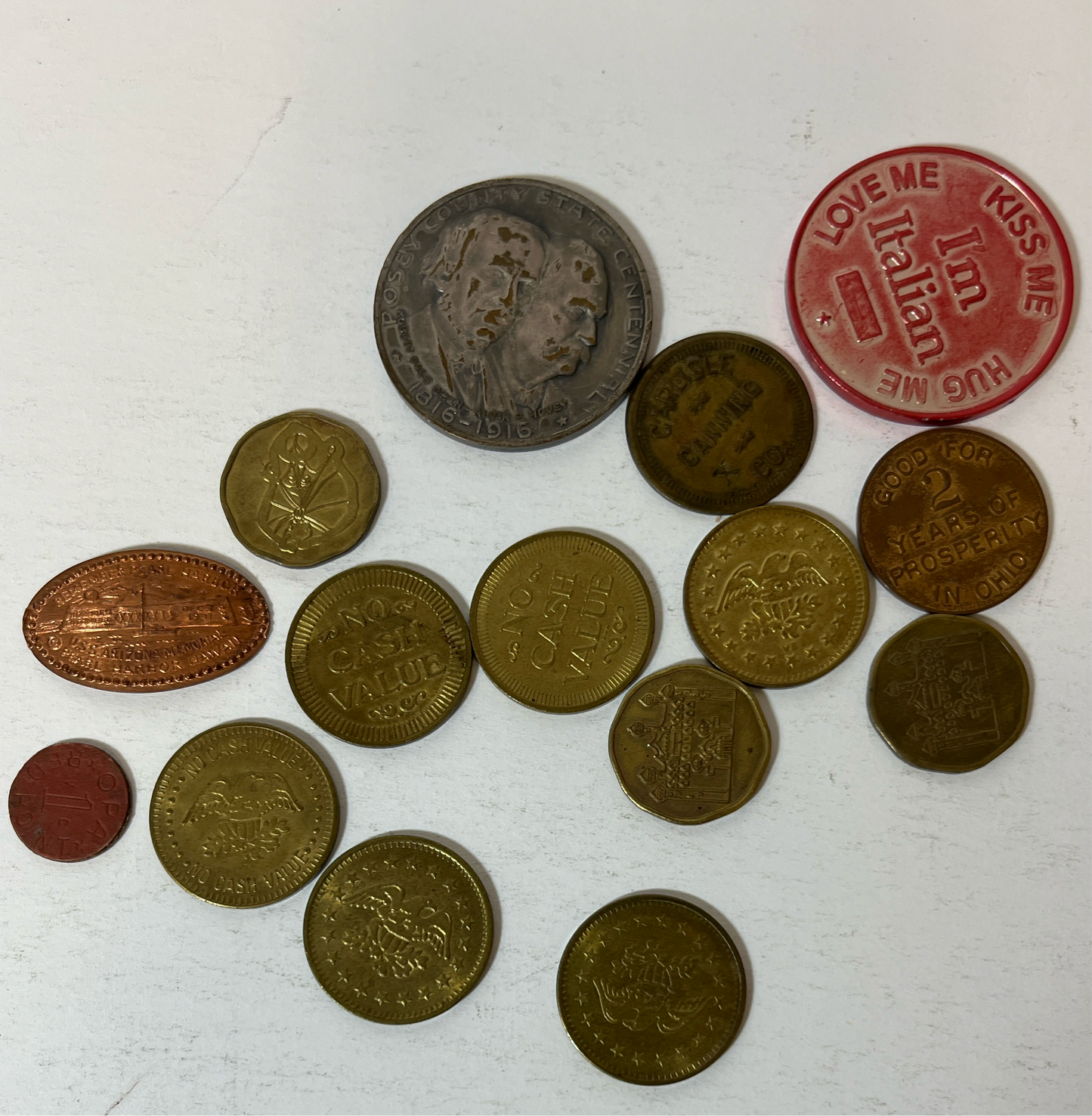 Collection of Vintage Tokens