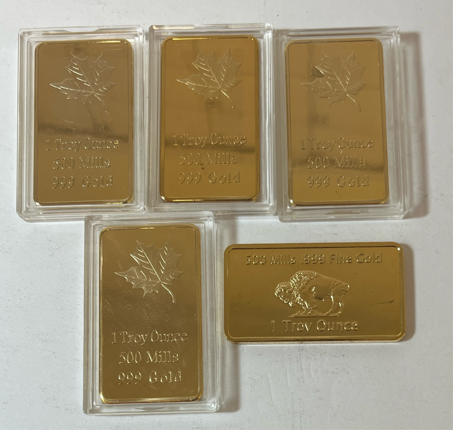 Plated Gold Bars