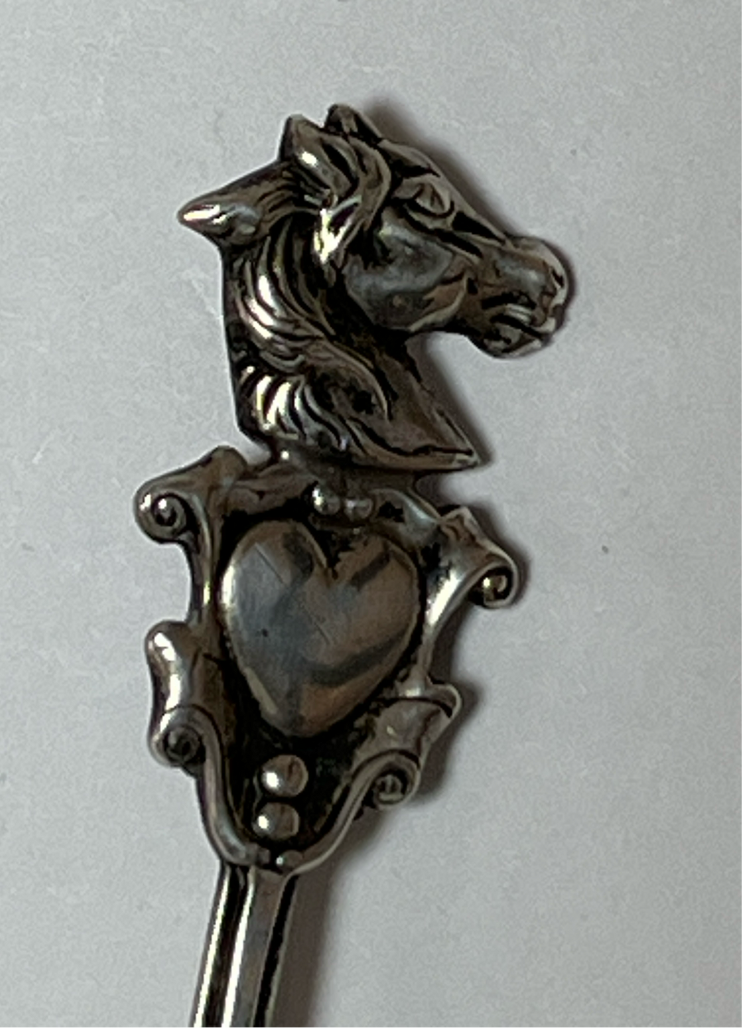 Lang Sterling Silver Equestrian Spoon Pin