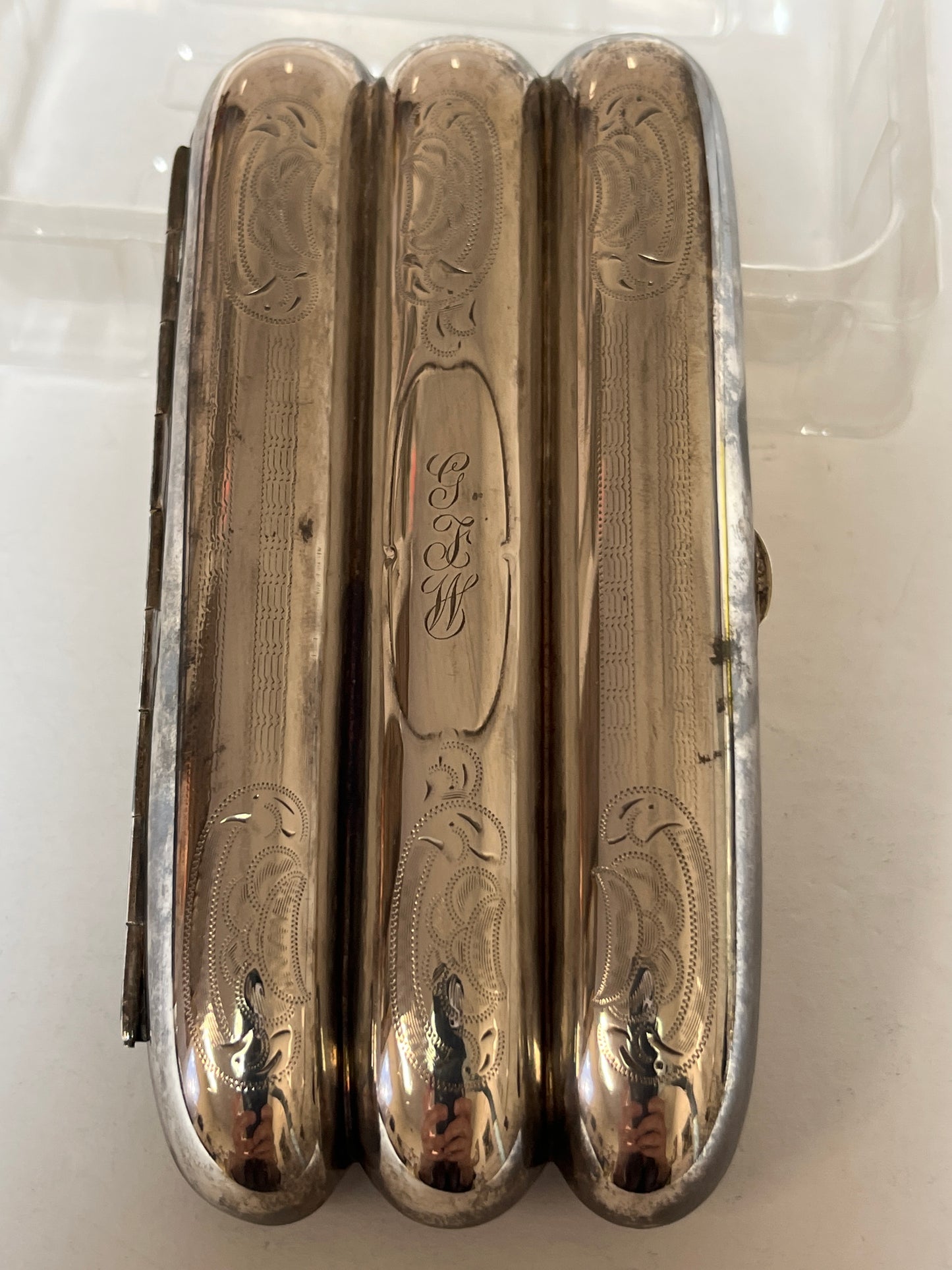 Nickel Silver Cigar Case