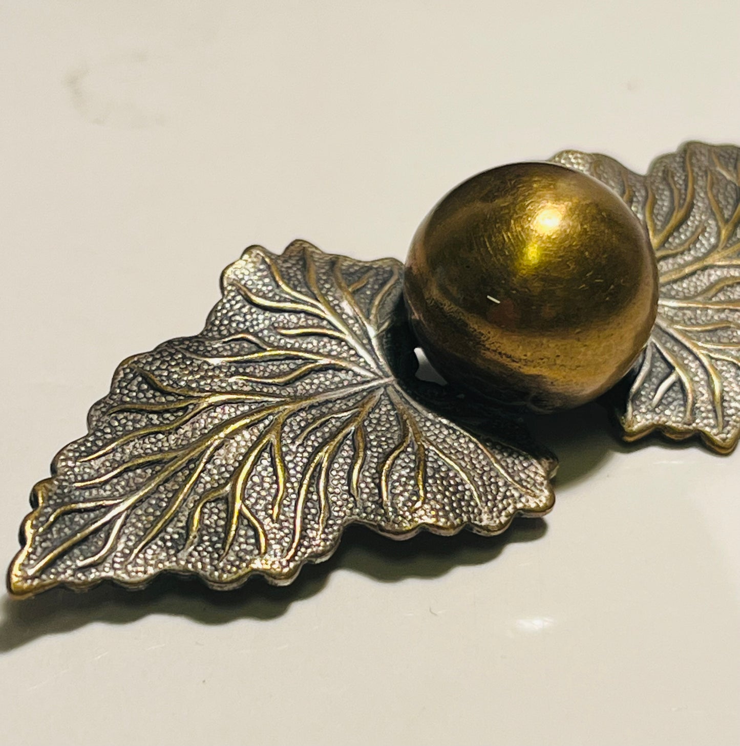 Vintage Two-Toned Metal Brooch