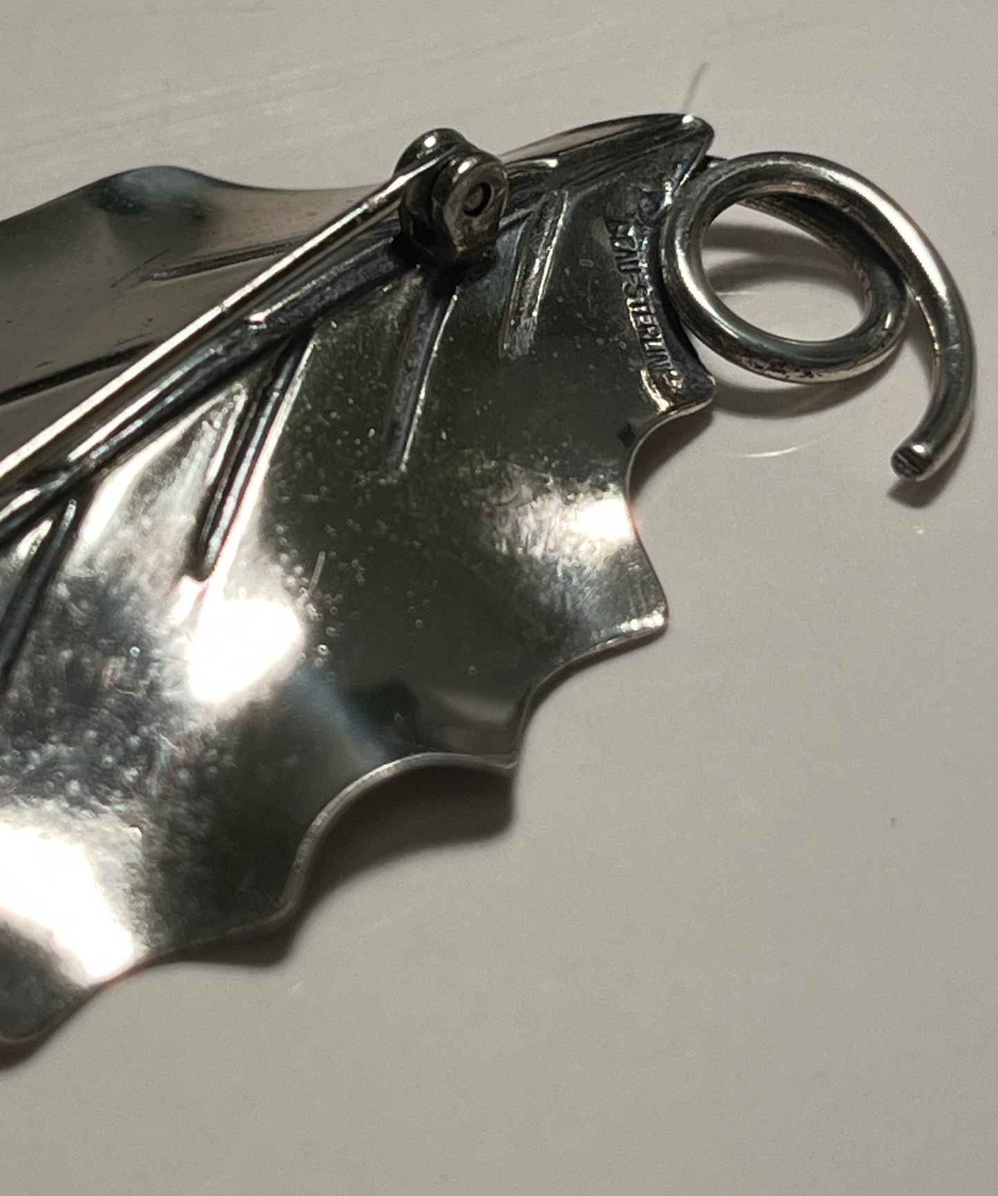 Sterling Silver Leaf Brooch from Beau