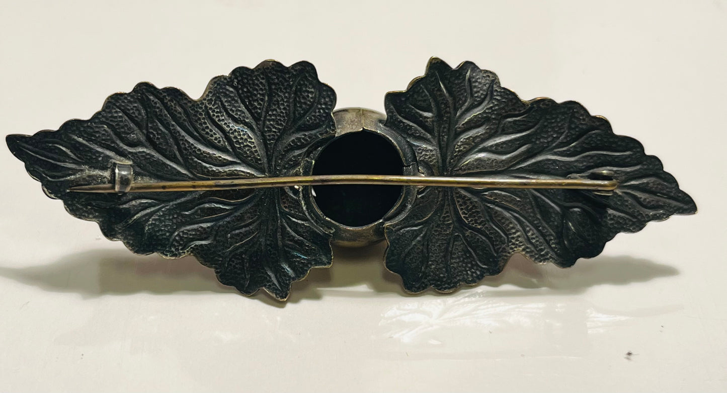 Vintage Two-Toned Metal Brooch