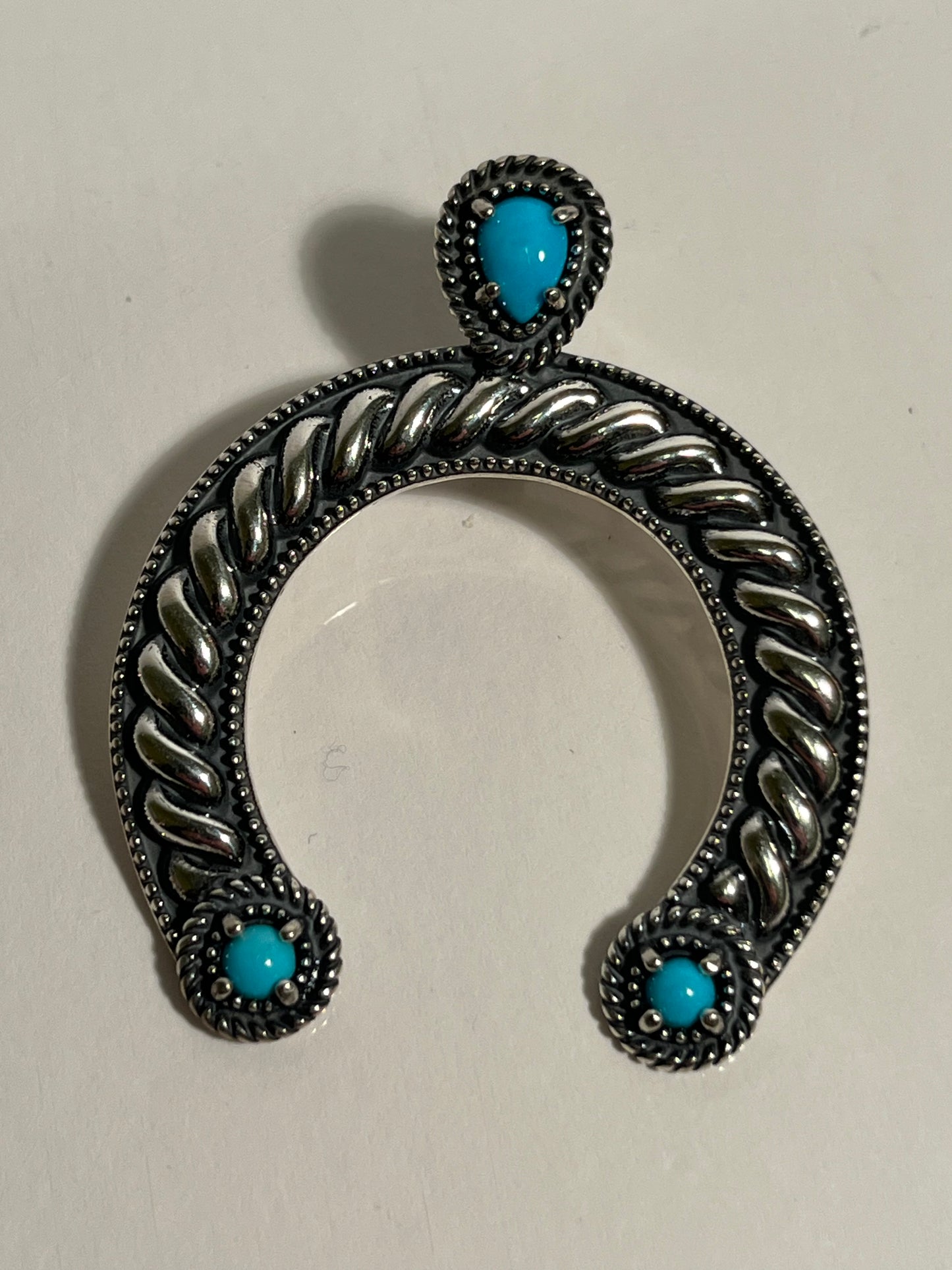 Sterling Silver & Turquoise Necklace by Carolyn Pollack