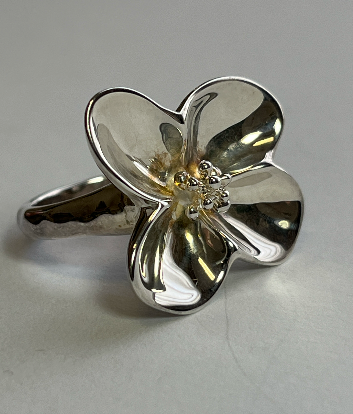 Sterling Silver Dogwood Flower Ring