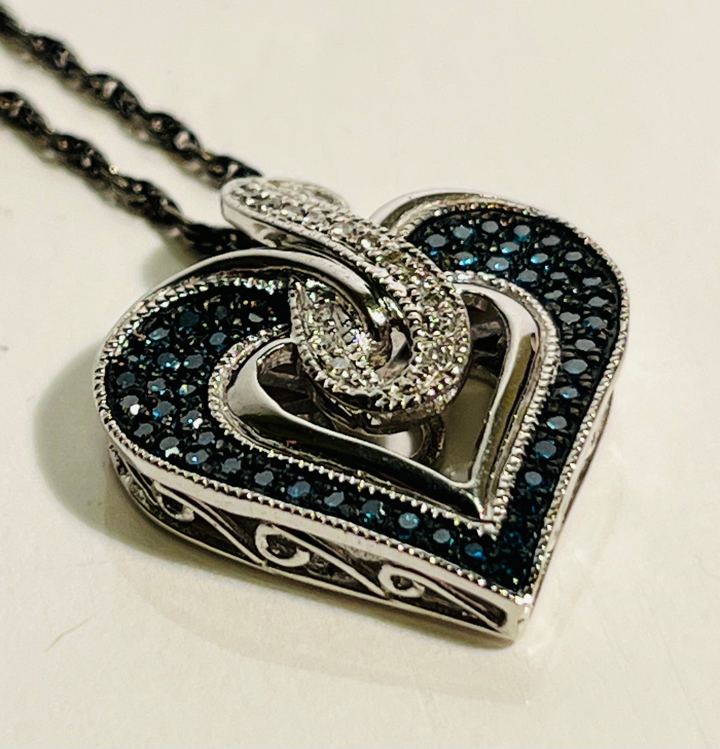 Sterling Silver Heart Pendant and Chain