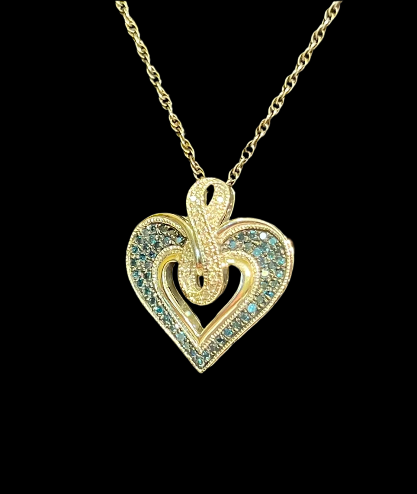 Sterling Silver Heart Pendant and Chain