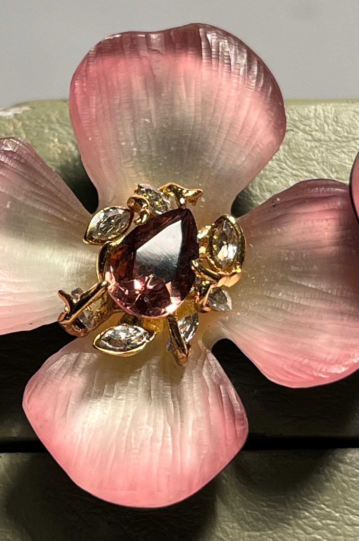 Alexis Bittar Lucite Dogwood Flower Earrings