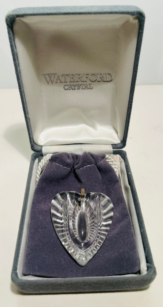 Waterford Crystal Heart Pendant with Box