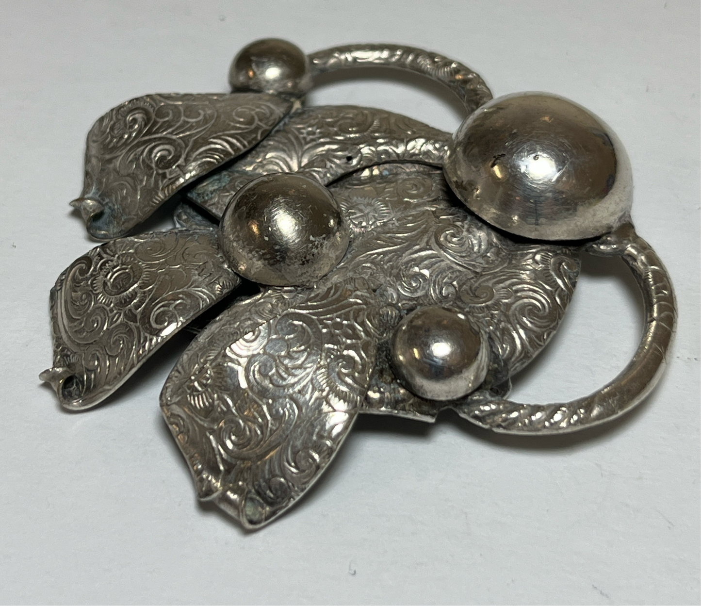 Sterling Silver Button Co NY Brooch