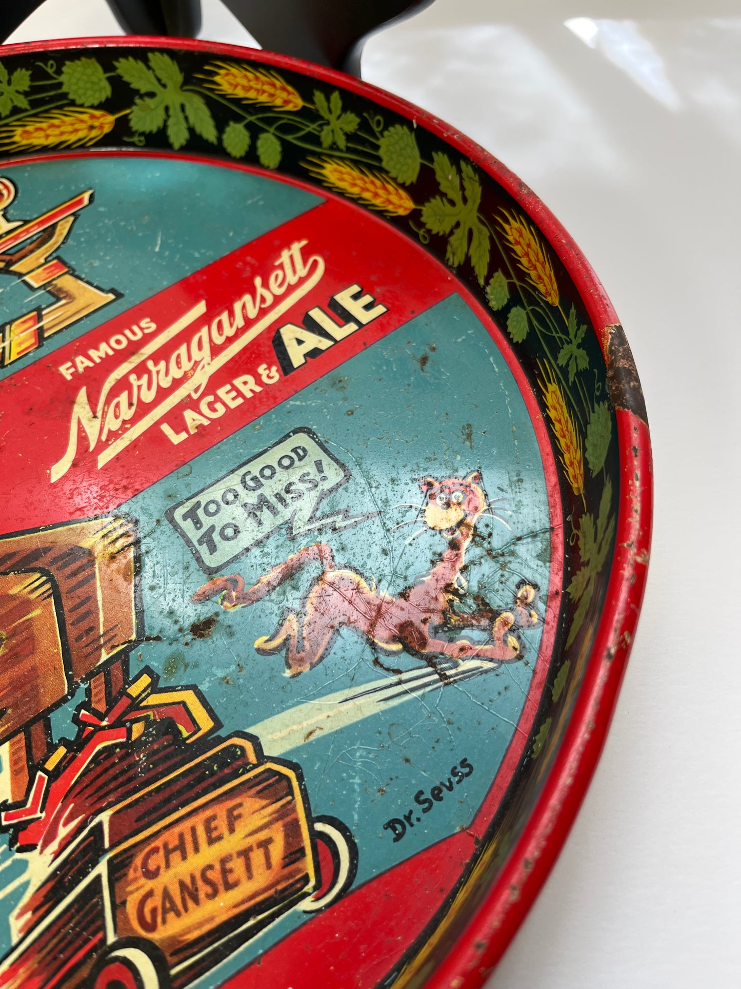 Vintage Narragansett Dr. Seuss Bar Tray