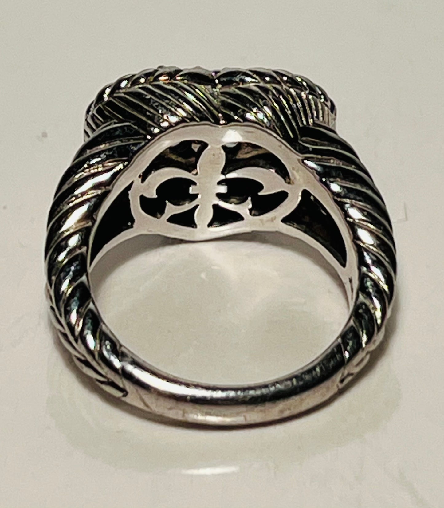 Judith Ripka Sterling Silver Heart Ring Size 7