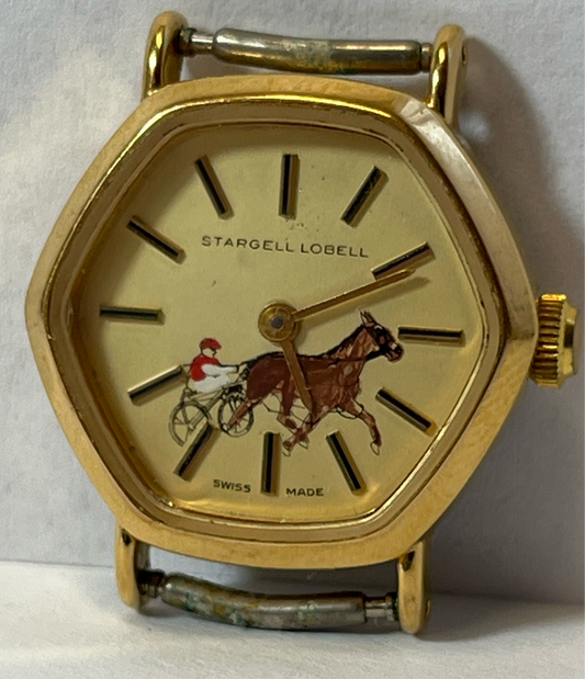 Vintage Stargel Lobell Harness Racing Watch Face