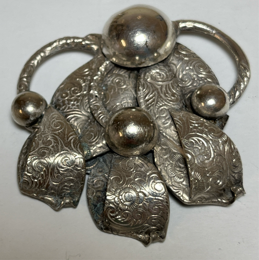 Sterling Silver Button Co NY Brooch