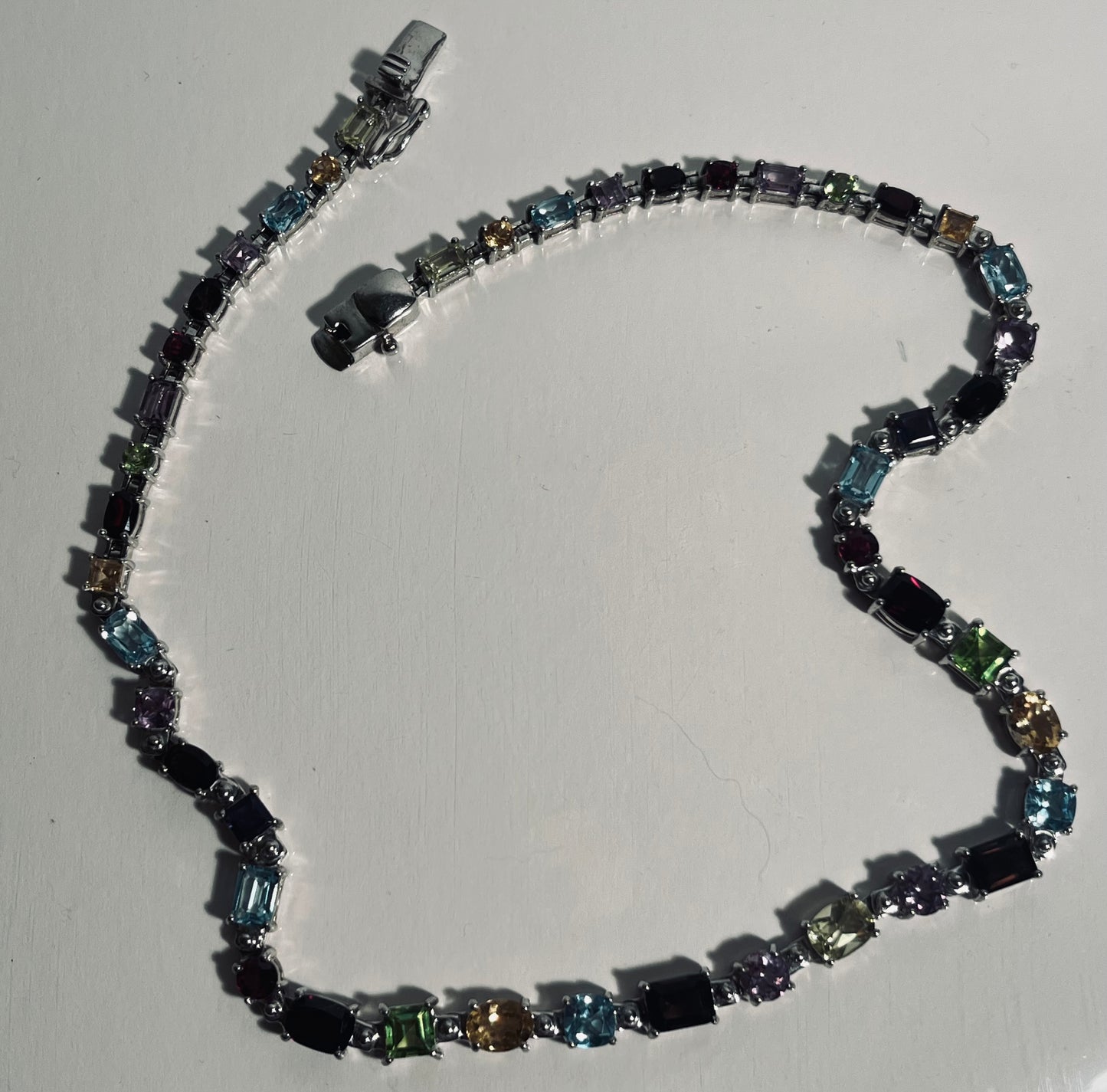 Sterling Silver & Gemstone Necklace