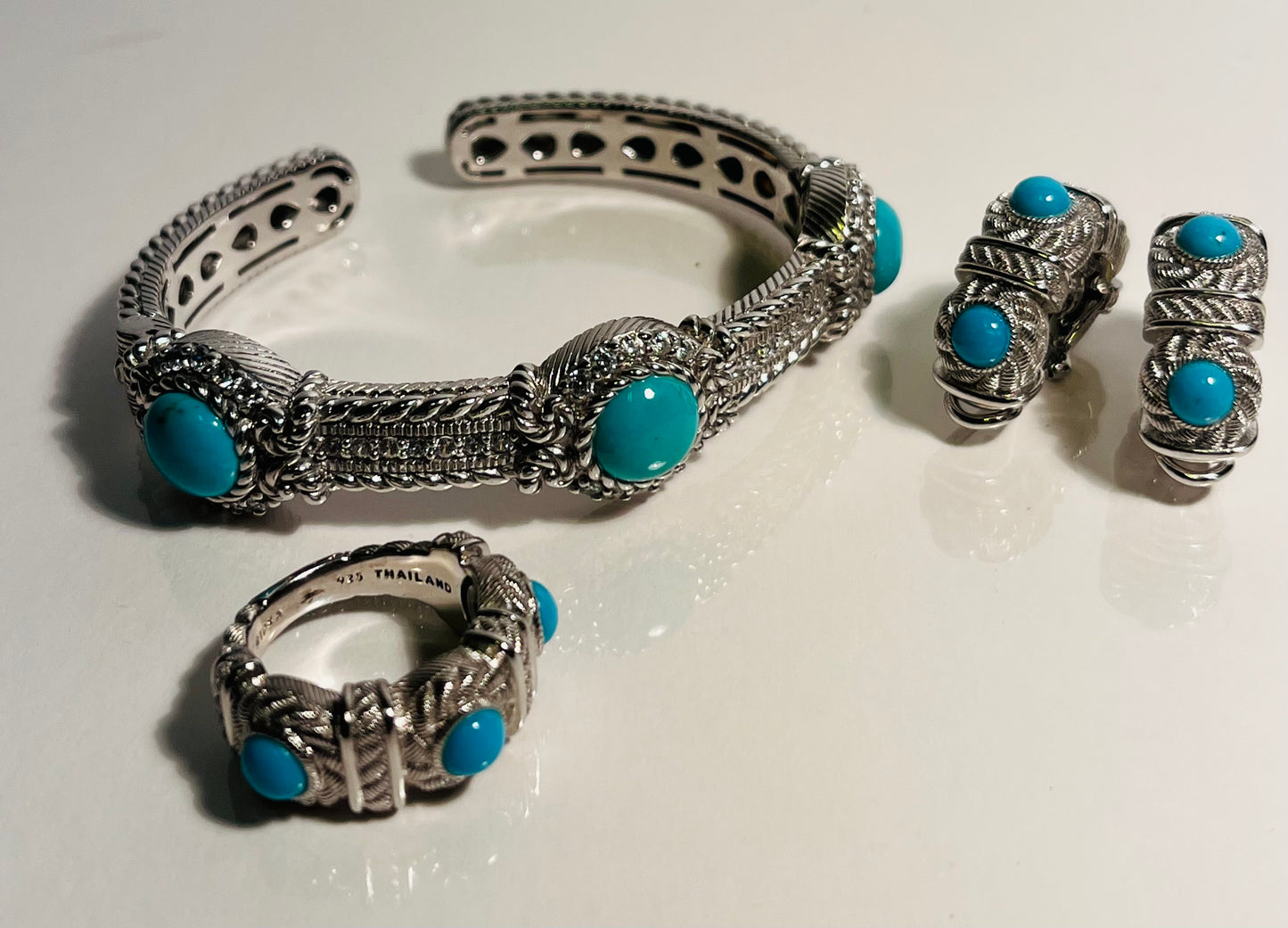 Sterling Silver & Turquoise Judith Ripka Set