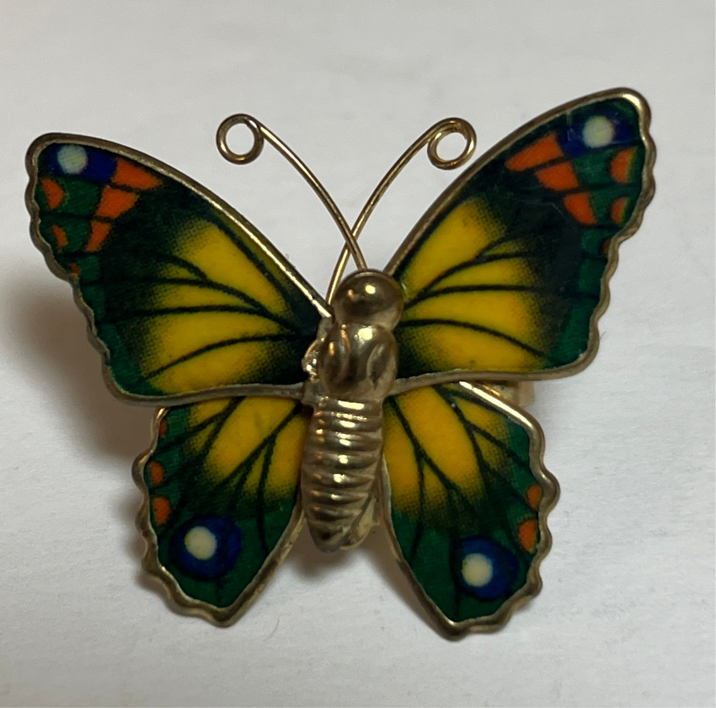 Three Pairs Dangle Earrings and Butterfly Pin