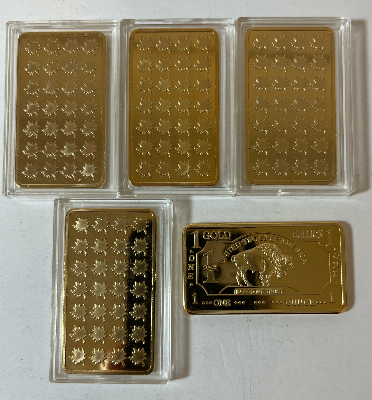 Plated Gold Bars