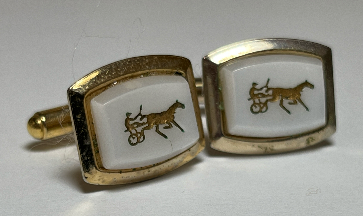 Harness Racing Cufflinks & Tie Tack