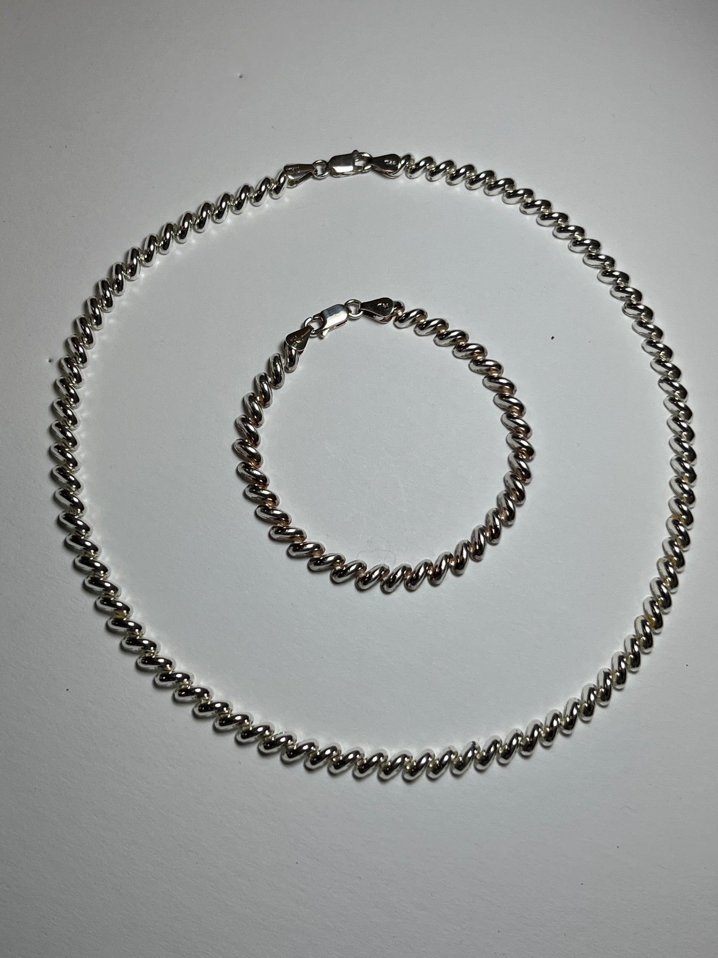 Sterling Silver Necklace & Bracelet