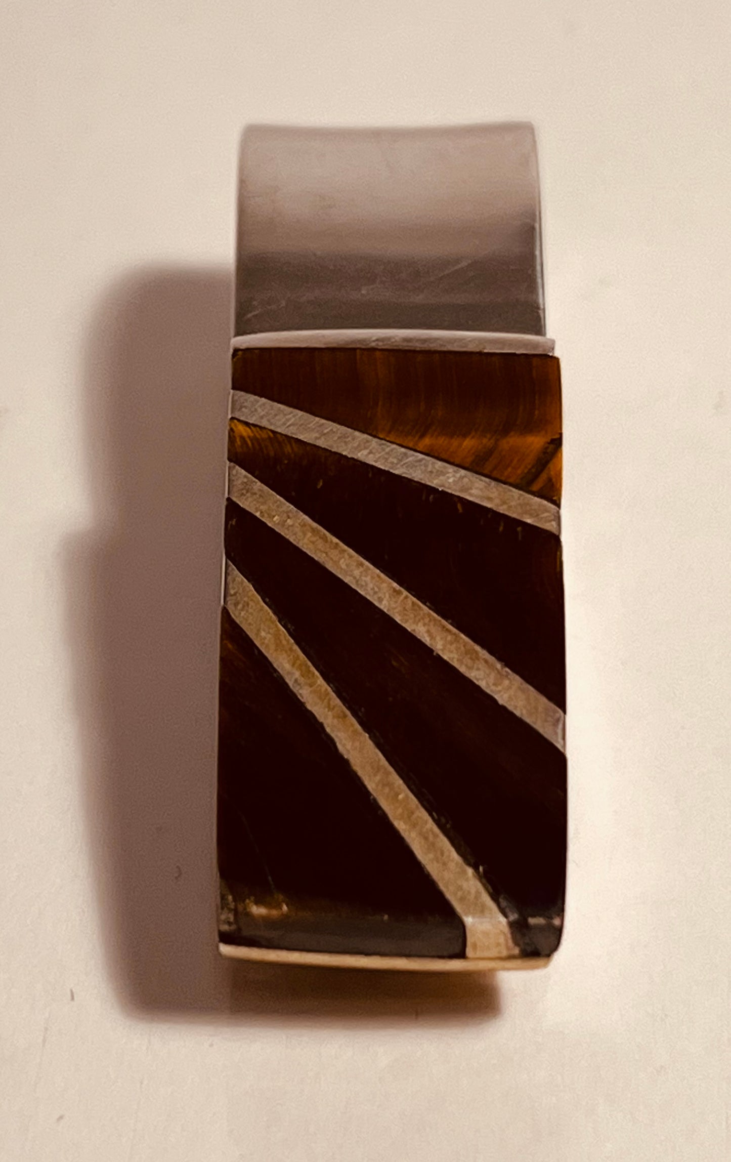 Sterling Silver & Tiger’s Eye Money Clip