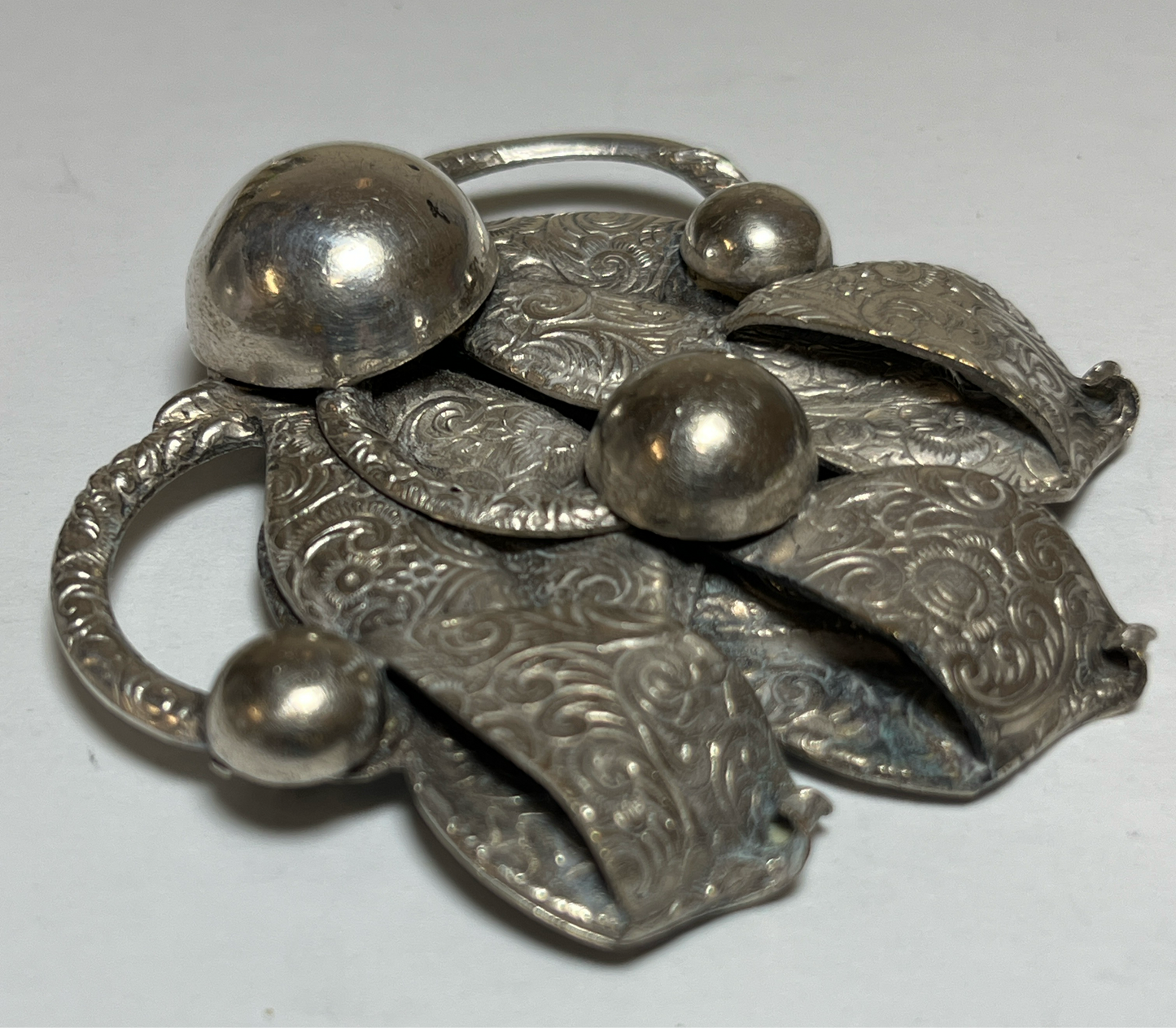 Sterling Silver Button Co NY Brooch