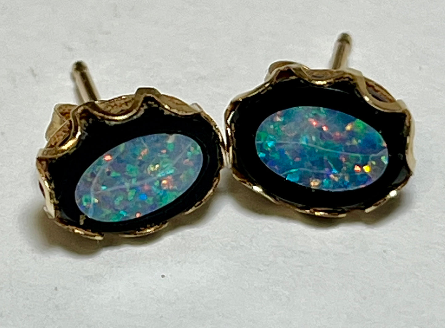 Opal Earrings and Pendant Set