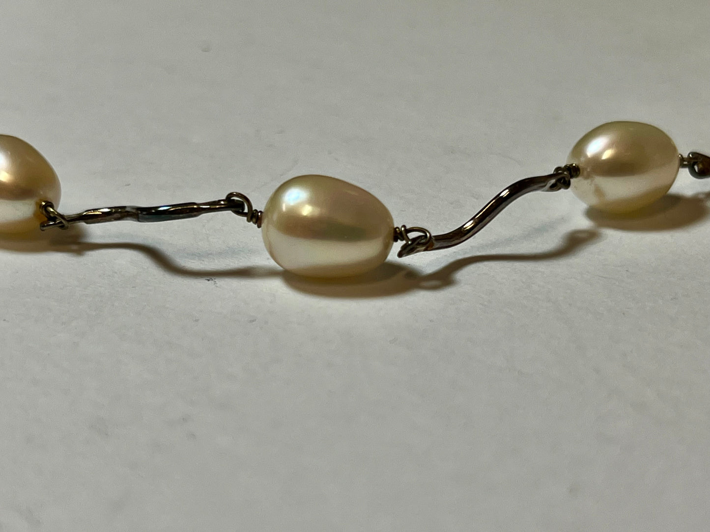 Sterling Silver and Pearl Necklace & Pearl Earrings