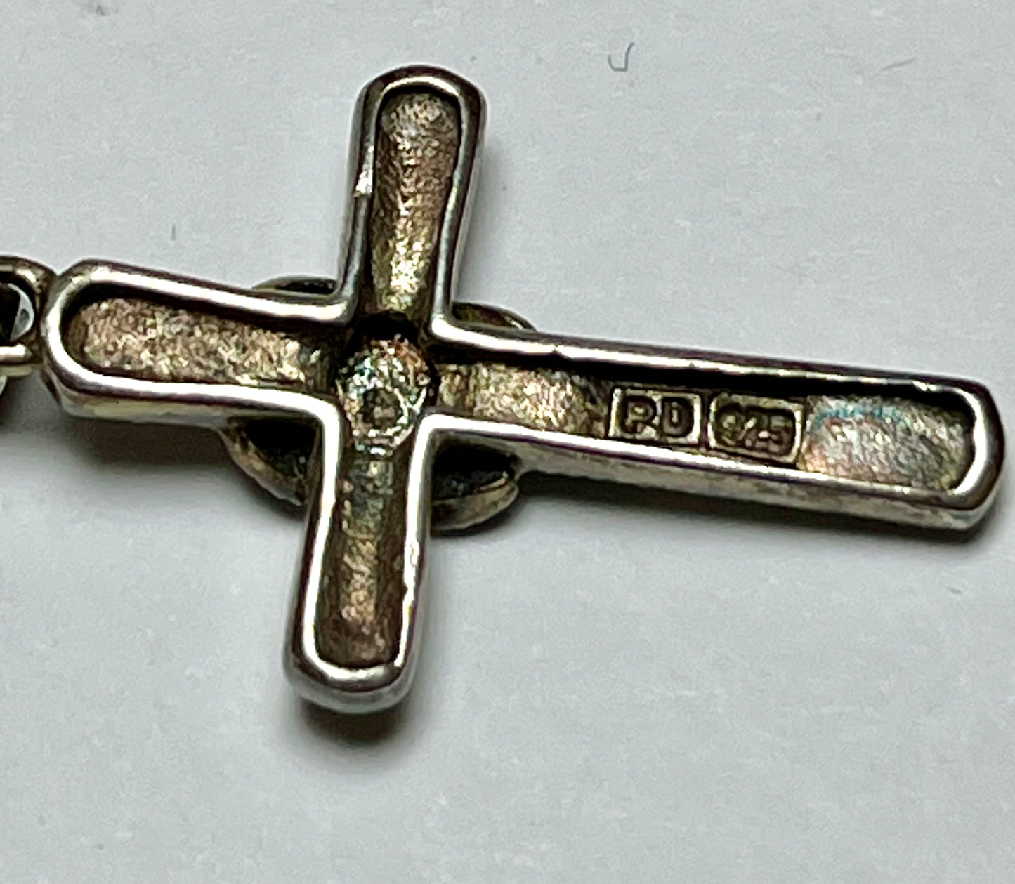 Sterling Silver & Marcasite Cross Necklace