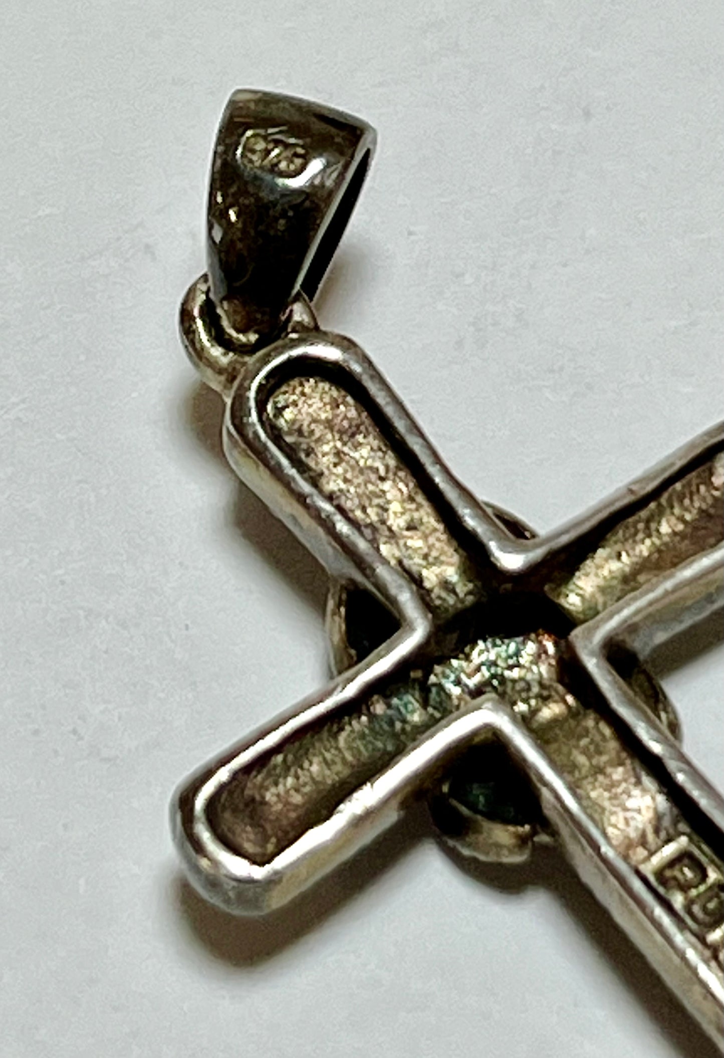 Sterling Silver & Marcasite Cross Necklace